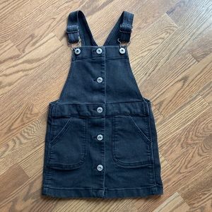 OshKosh B’gosh 4T Black Denim Overall Skirt